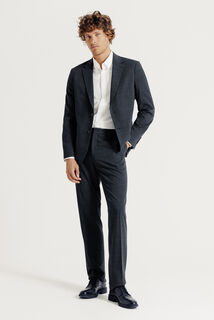 Geruite comfort kostuumvest