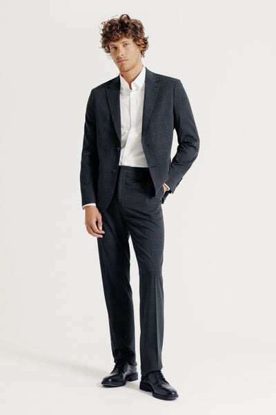 Veste de costume confort à carreaux