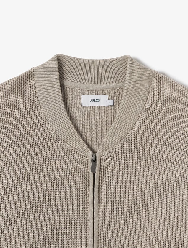 Vest met rits en sportieve kraag