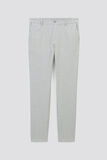 Pantalon chino slim à carreaux bi-stretch