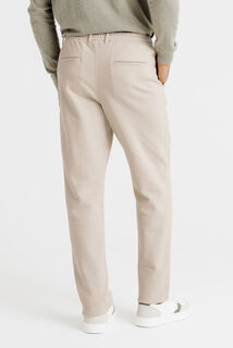 Tapered fit chinobroek in tricot