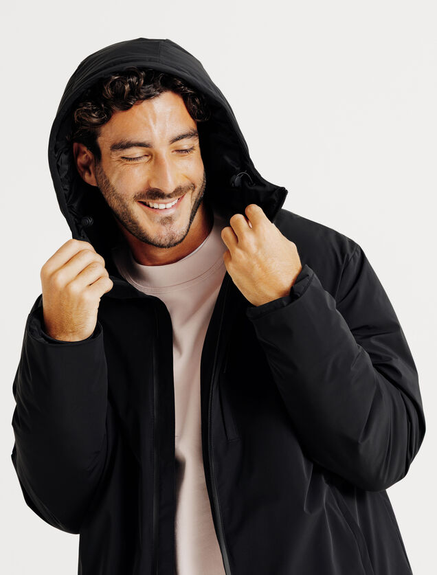 Blouson à capuche zippé