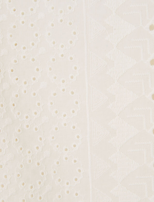 Chemisette en coton broderie anglaise