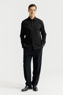 Chemise regular unie coton