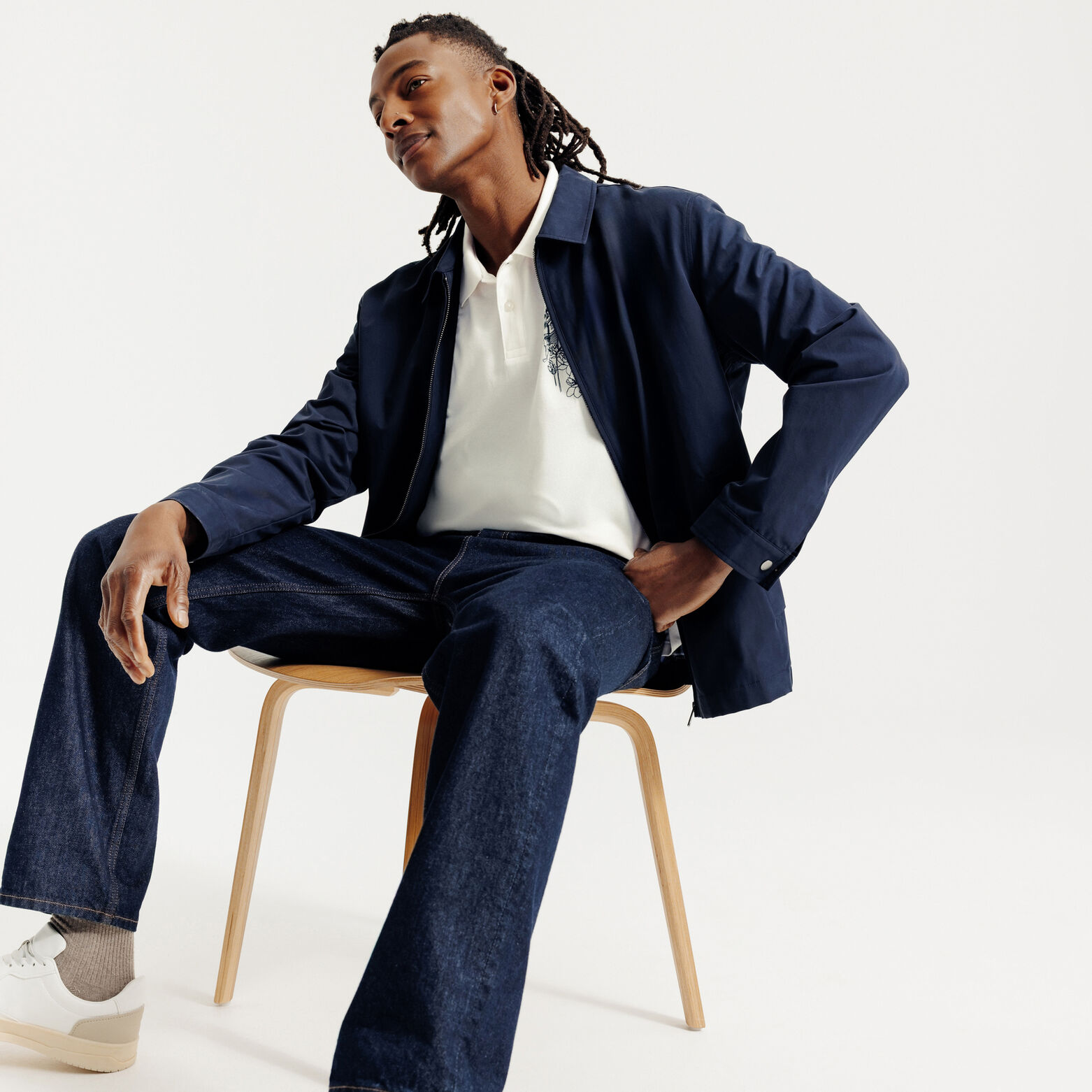 Polo manches courtes imprim&eacute; devant dos