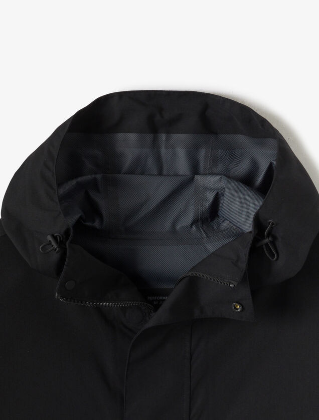 Parka longue waterproof &agrave; capuche