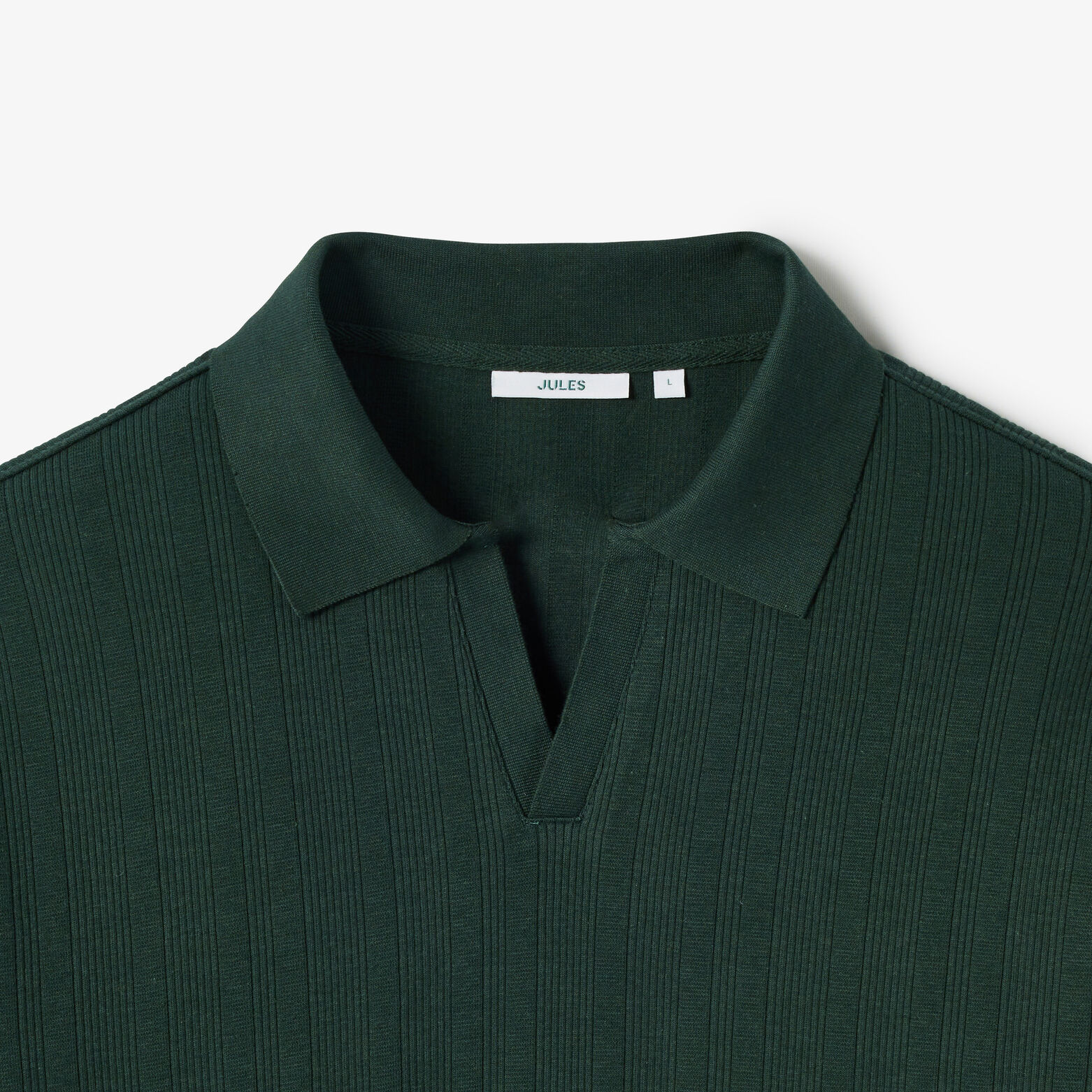 Polo manches courtes col resort mati&egrave;re textur&eacute;e