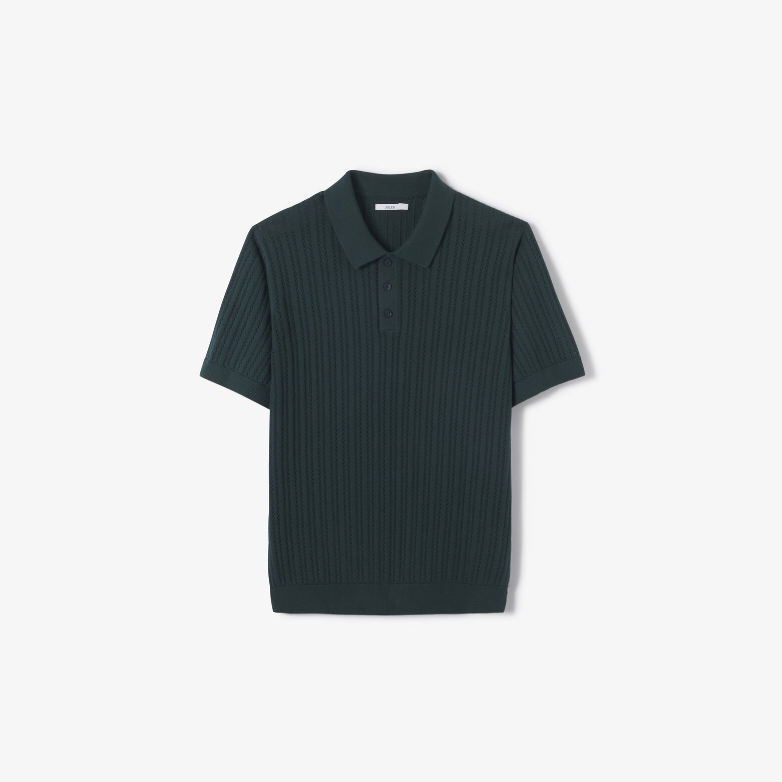 Polo en maille manches courtes jeux de points