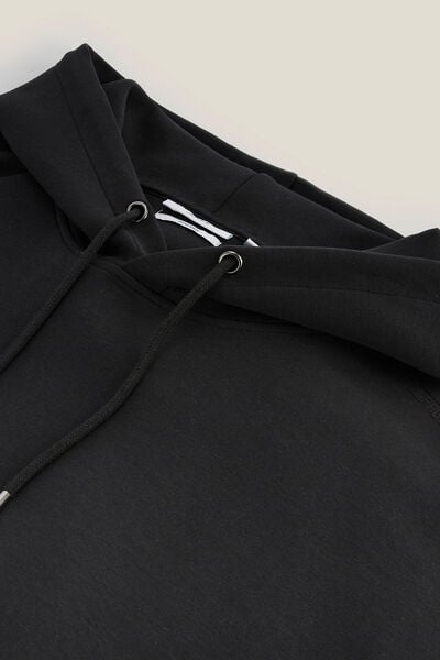 Rechtvallende oversized sweater met kap