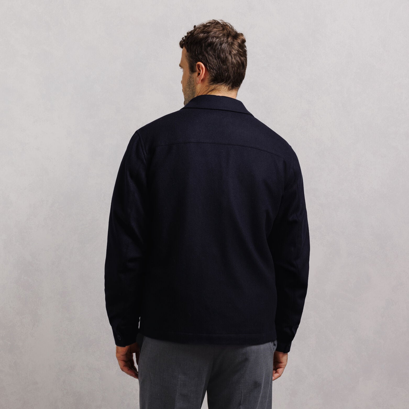 Veste col chemise zipp&eacute;e