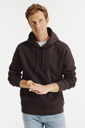 Sweat à capuche uni