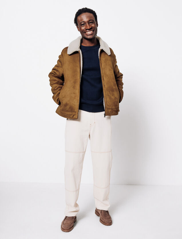 Blouson bombardier en sherpa
