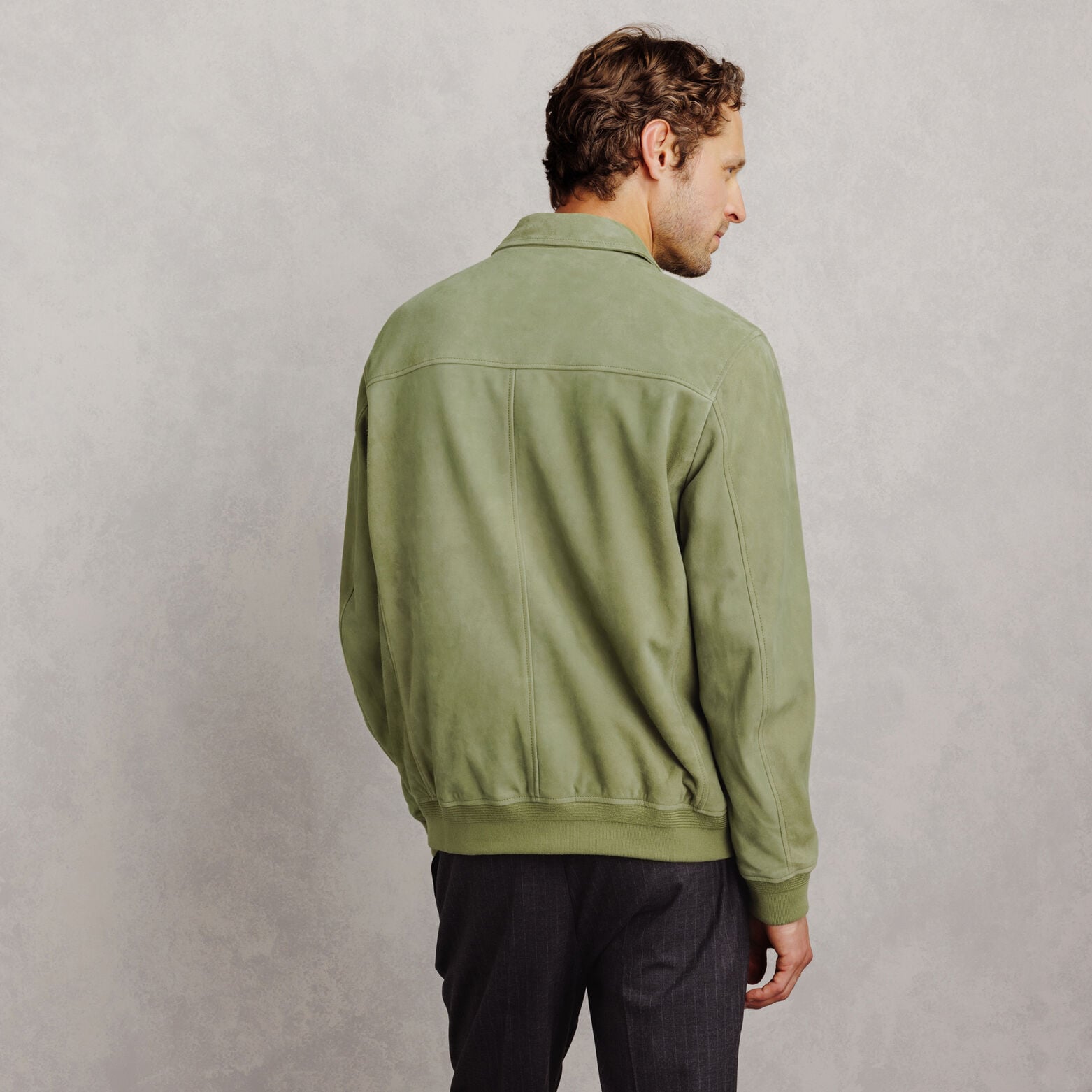 Blouson 100% cuir col chemise