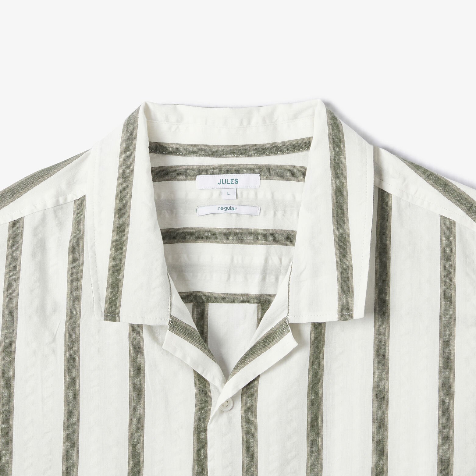 Gestreept hemdje in seersucker katoen