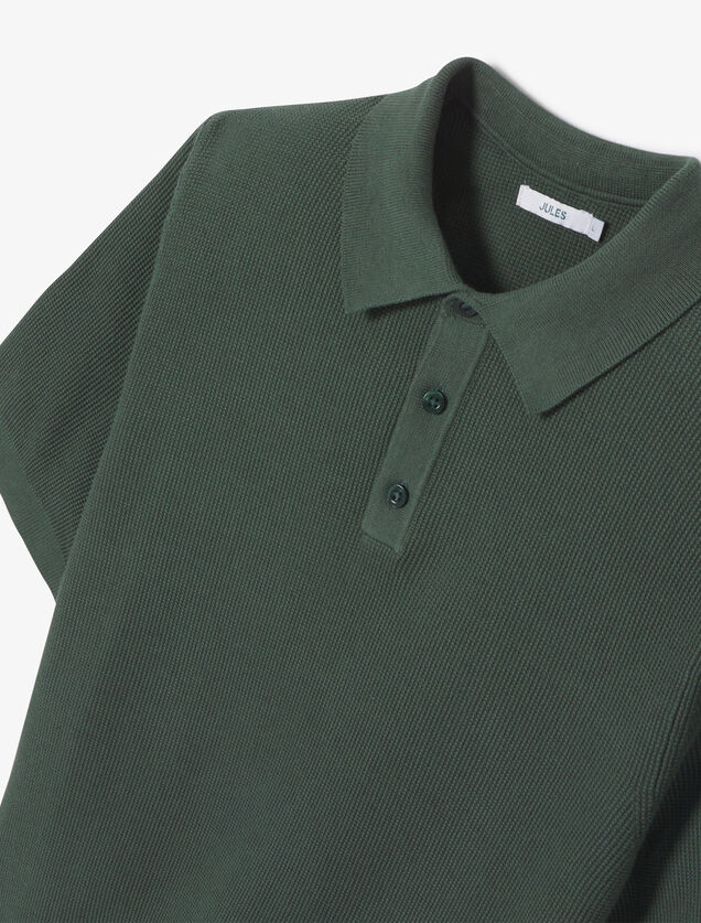 Polo en maille micro piqu&eacute;