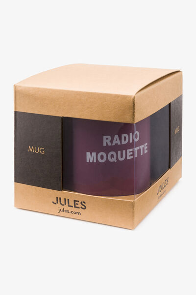 Mok met werkopschrift