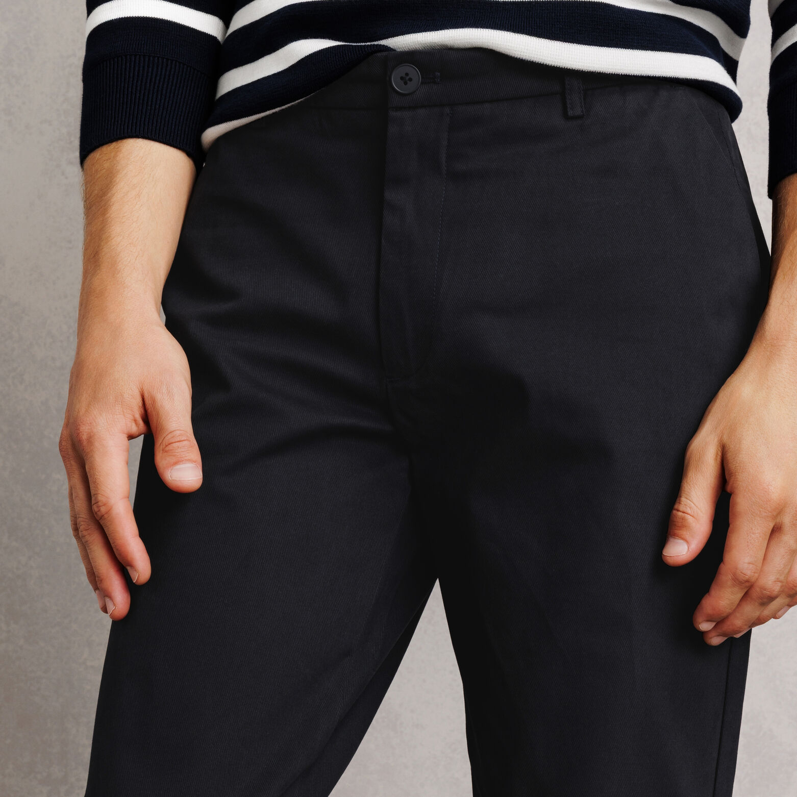Pantalon straight twill