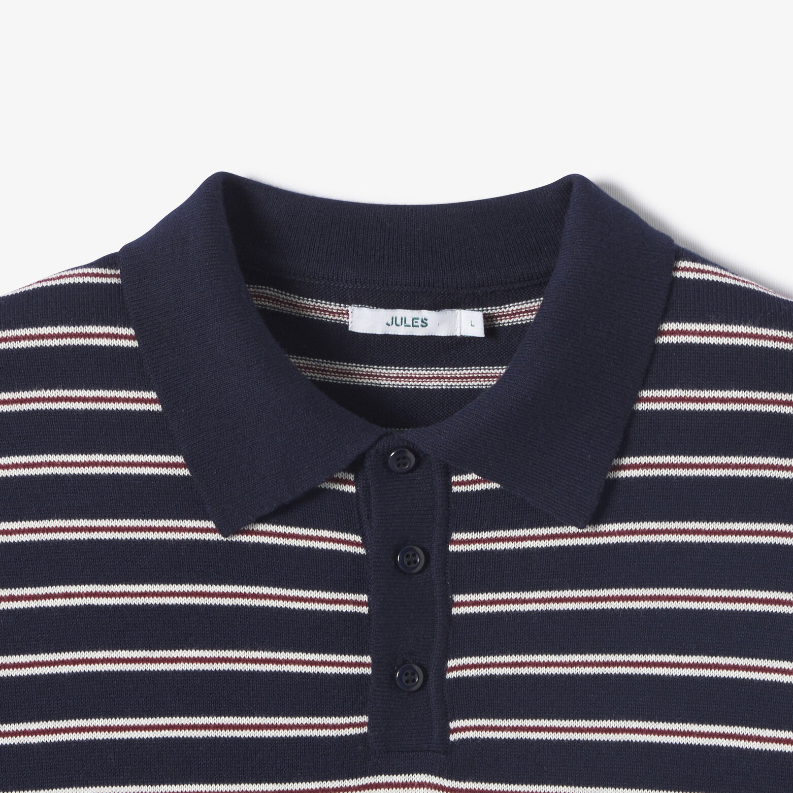 Polo en maille rayures