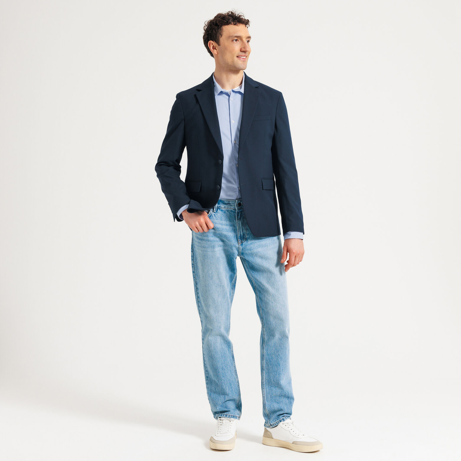 Chemise regular carreaux en coton