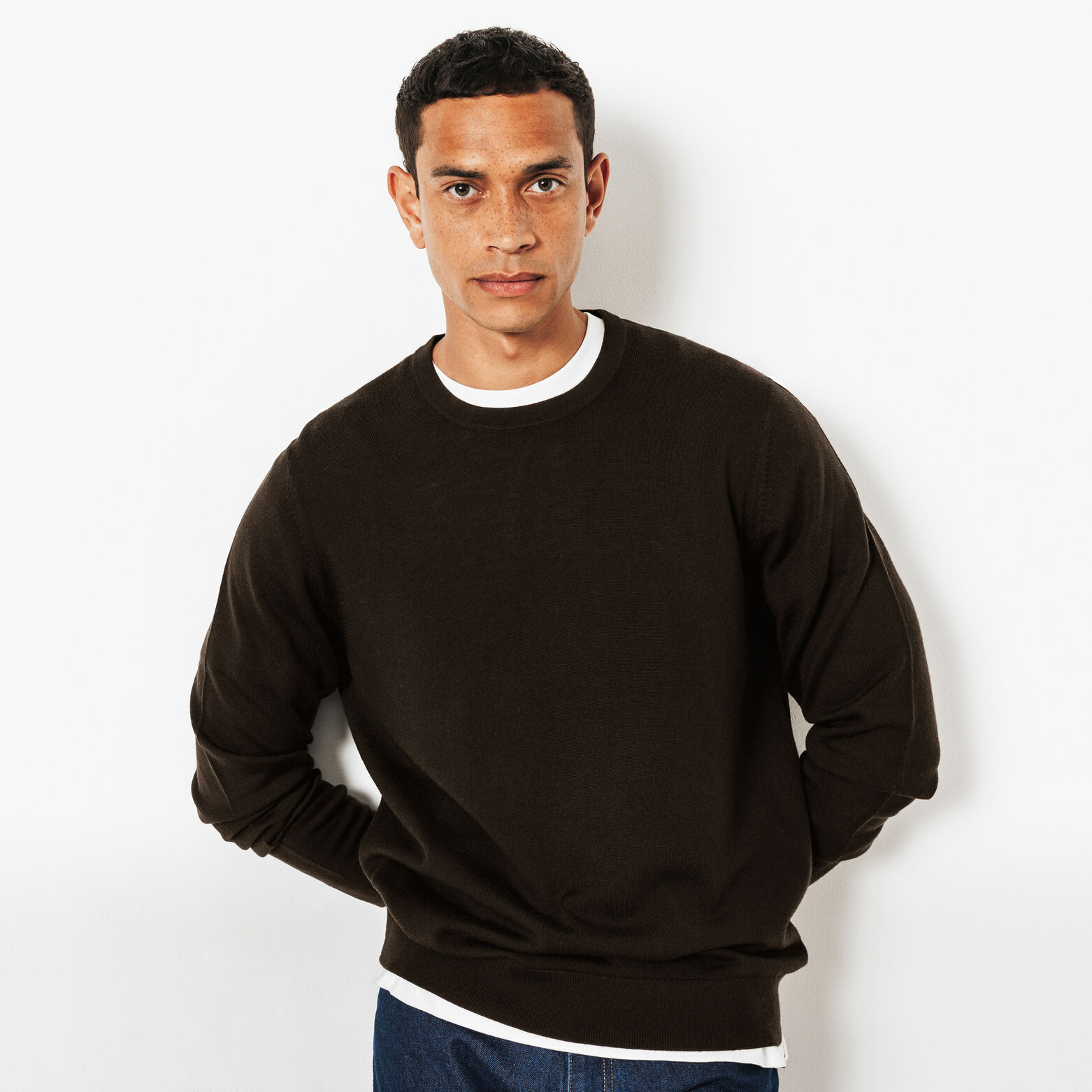 Pull col rond mérinos