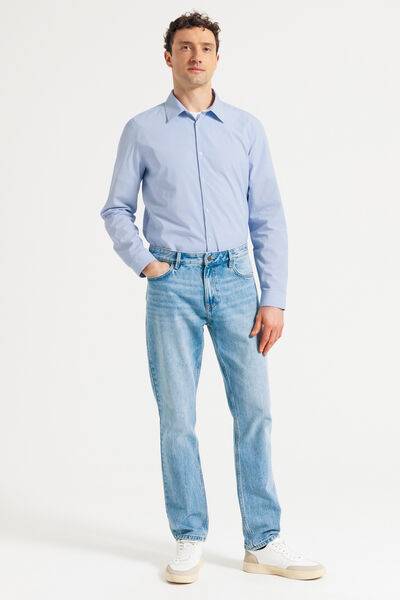 Chemise regular carreaux en coton