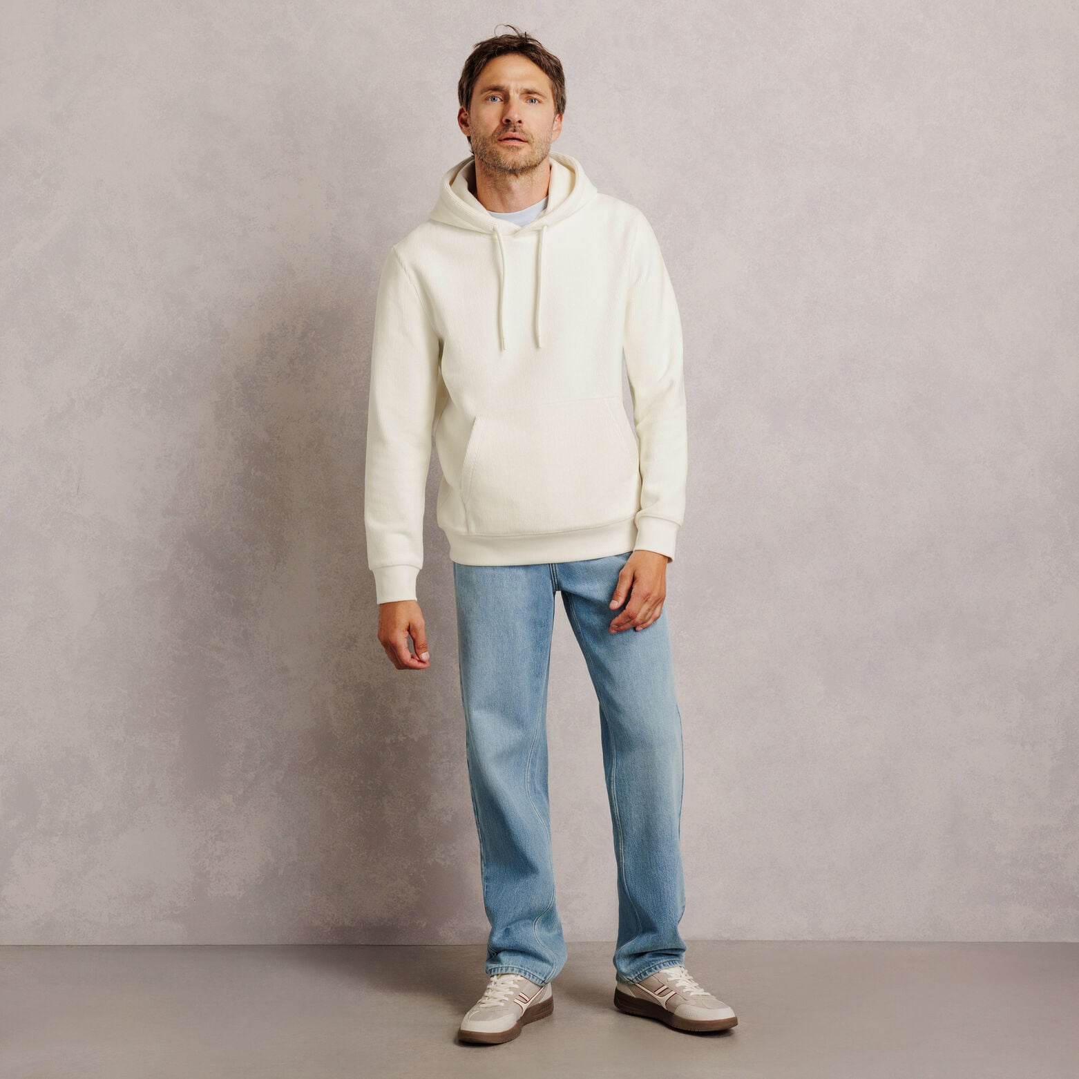 Sweater met kap in fluweel