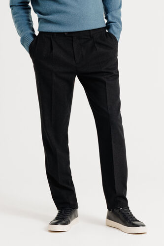 Pantalon chino tapered flanelle