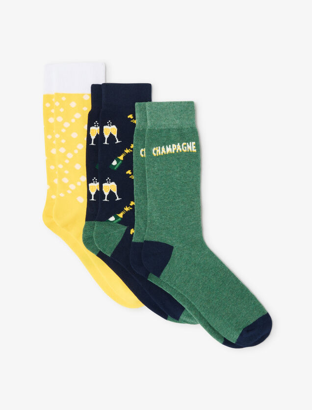 Coffret 3 paires de chaussettes fantaisies