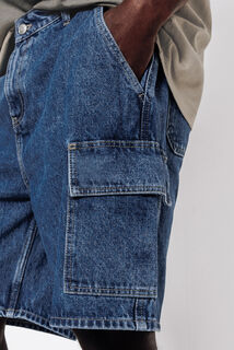 Bermuda baggy en jean