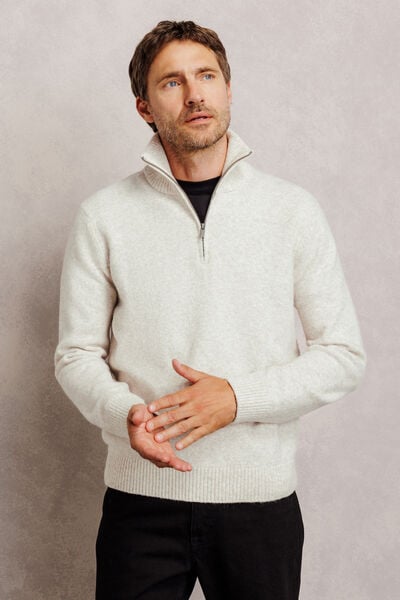 Pull col camionneur mousseux