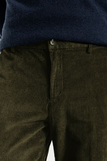 Pantalon chino straight velours