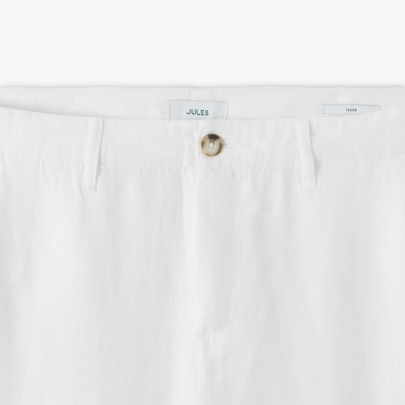 Pantalon chino loose 100% lin