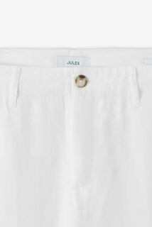 Loose fit chinobroek in 100% linnen