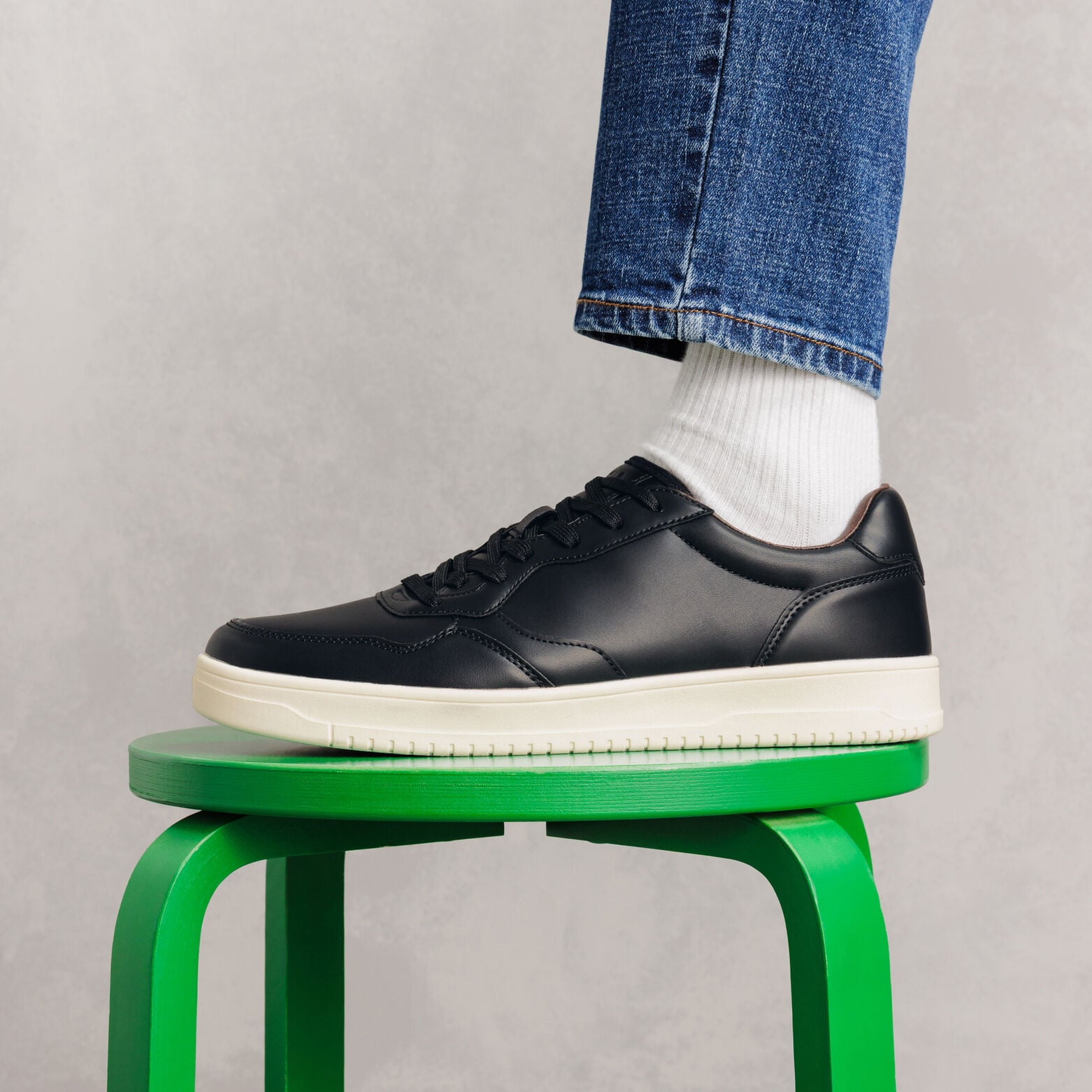 Sneakers met dikke zool 