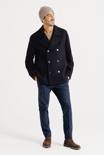 Manteau court boutonnage crois&eacute;