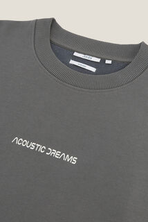 Sweat col rond imprimé devant et dos