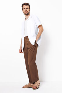 Chemisette en maille boucl&eacute;e col requin