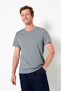 Tee shirt col V en coton