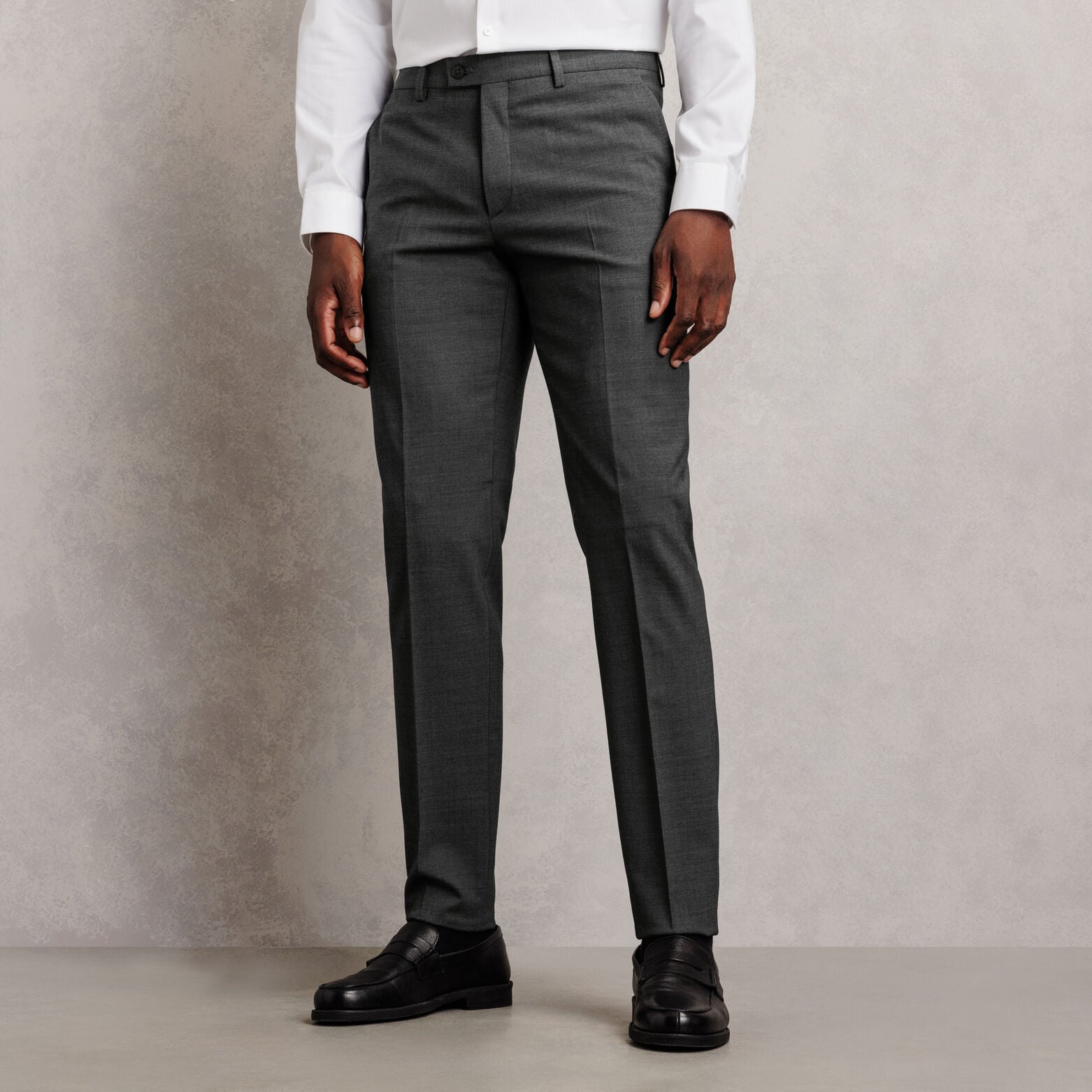 Costume 2 pi&egrave;ces slim bi-stretch - Gris moyen