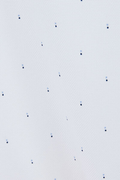 Slim hemd, strijkvrij, met microgeometrische print