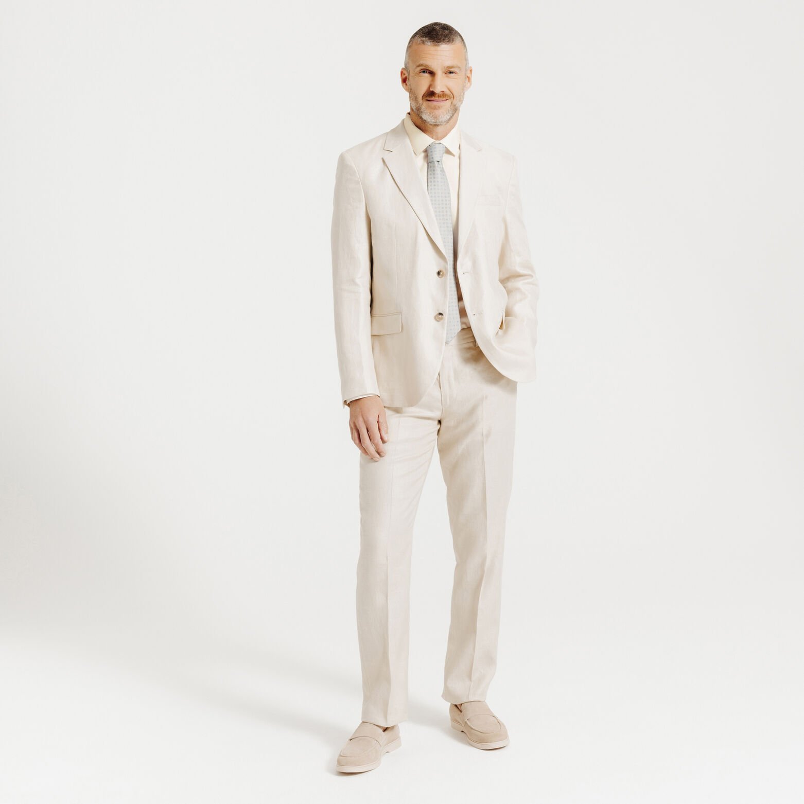 Chemise sans repassage en coton unie slim