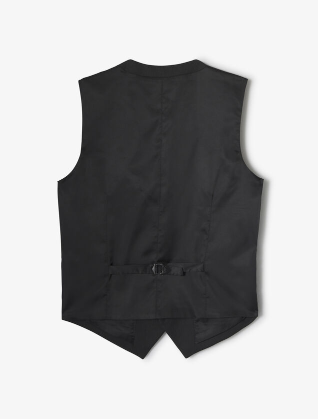 Effen slim kostuumgilet