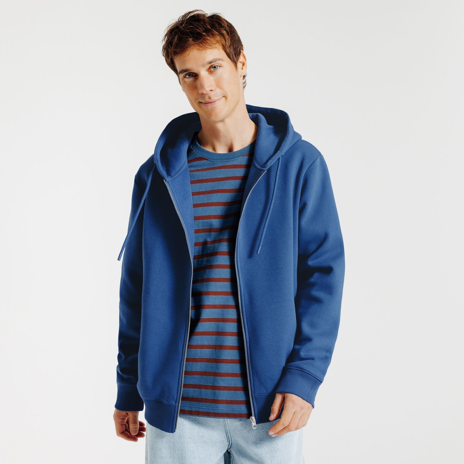 Sweat &agrave; capuche zipp&eacute;