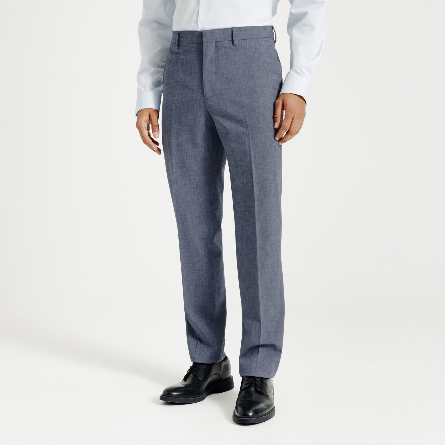 Tweekleurige comfort fit kostuumbroek