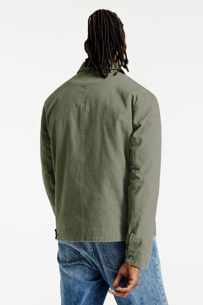 Jack voor tussenseizoen met hemdskraag