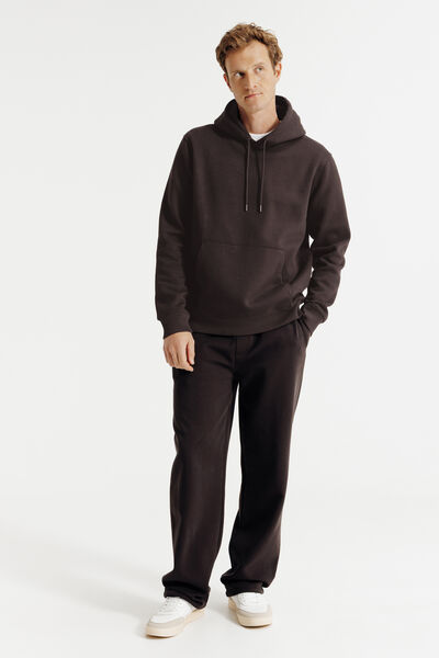 Sweat à capuche uni