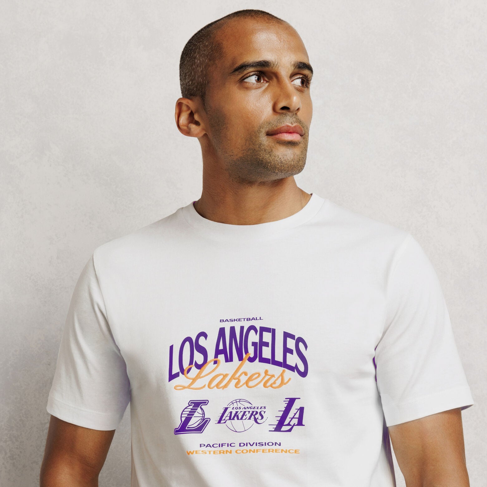 T-shirt met print Los Angeles Lakers NBA-licentie