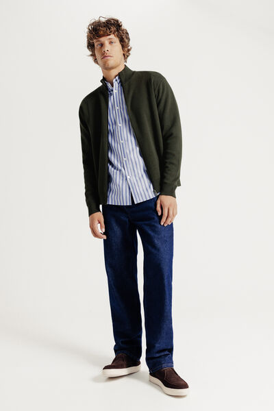 Gilet zippé col montant