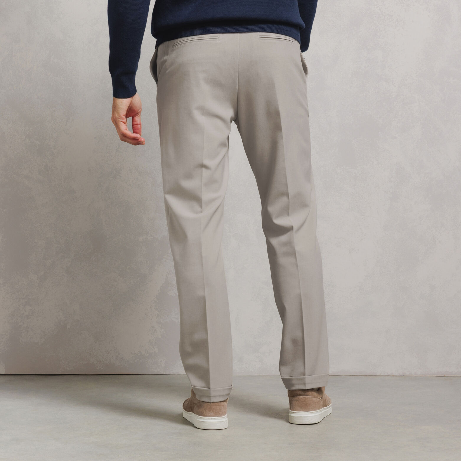 Pantalon tapered taille &eacute;lastiqu&eacute;e