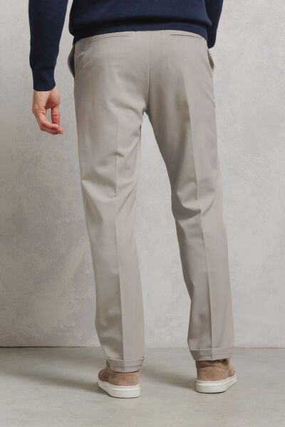 Pantalon tapered taille &eacute;lastiqu&eacute;e